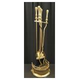 Brass Fireplace Set