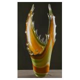 A Large Vintage Art Glass Vase