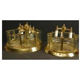 Pair Of Brass Ceiling Lamps