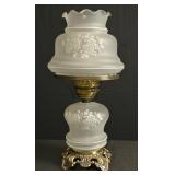 A Satin Glass Table Lamp
