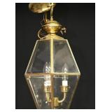 Pair Of Brass Entry Lamps