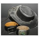 Leather Way Western Hat & Belts