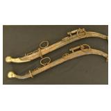 2 Vintage Steel Hames