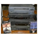 4 VHS Players