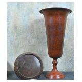 Metal Vase and Candle Holder