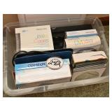 Box of new CD & DVDs