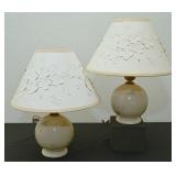 Pair Of Boudoir Lamps