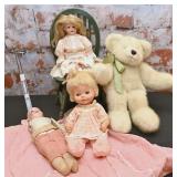Two Victorian German Bisque Dolls