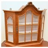 A Walnut Wall Curio
