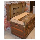 Fine Victorian Steamer Trunk
