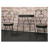 Metal Ice Cream Parlor Set
