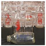 Vintage Glass Milk Bottles