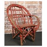 Adirondack- Style Twig Chair