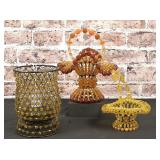 Vintage Retro Bead Baskets