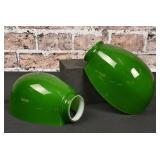 Green Cased Clam Shell Lamp Shades