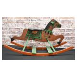 Antique Wooden Rocking Horse