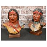 Ceramic Native Busts
