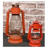Red Kerosene Lanterns
