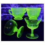 Green Depression Glass