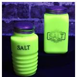Jadeite Depression Salt Shakers