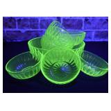 Green Depression Glass