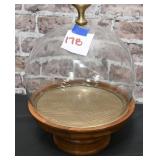 Wood Pedestal Server