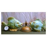 Pair Of Art Pottery Goldfish