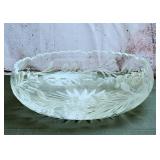 Cut Glass Console Bowl