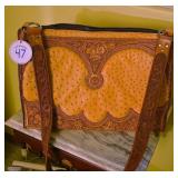 Tooled Leather Bag By Jeffery