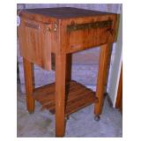 Modern Butcher Block Kitchen Stand