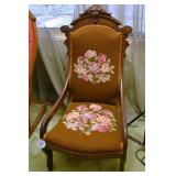 A Victorian Walnut Armchair