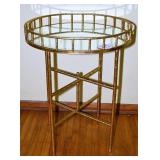 Contemporary Guilt Metal Stand