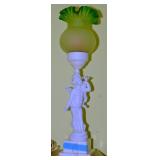 A Figural Bisque Table Lamp