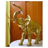 Large Brass Elephant