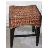 Woven Seat Footstool