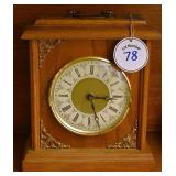 A Wood Cased Carriage Clock