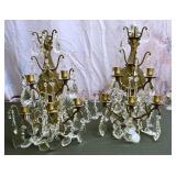 A Pair Of Bronze Wall Sconces