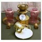 Box Of Assorted Lamp Parts