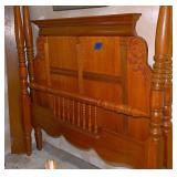 An Oak 4 Post Bed