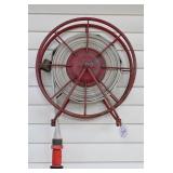 Vintage Fire Hose on Reel