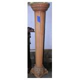 A Carved Wood Pedestal