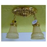 A Victorian Two-Light Fixture
