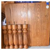 A Victorian Oak Dining Table
