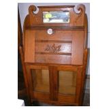 Oak Secretary with Drop Front