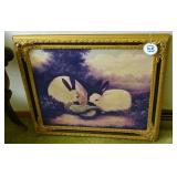 Decorative Rabbits Print