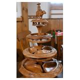 4 Tier Lazy Susan Serving Tower