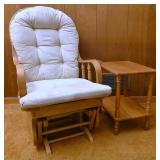 Rocking Glider Chair/Side Table