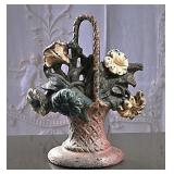Vintage Hubley 'Petunias & Daisies Cast Iron Doors