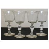 4 Pc Libbey Water Goblets