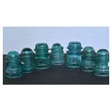 6 Glass Insulators